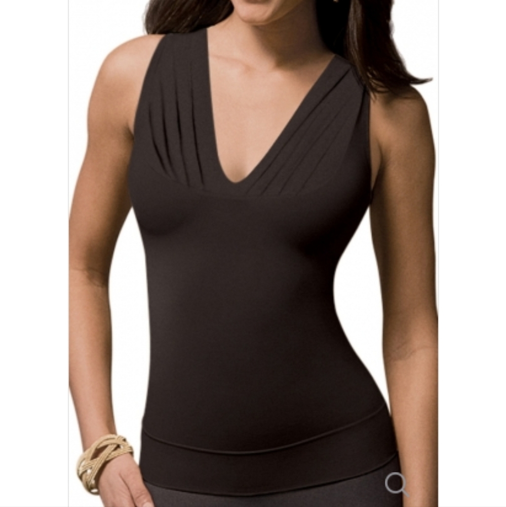 Spanx On Top And In Control Draped V Sleeveless B… - image 3